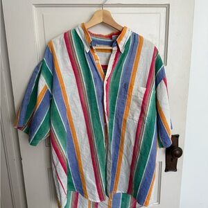90’s Bugle Boy Striped Button-Up Shirt